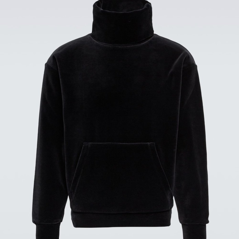 Velvet turtleneck sweatshirt - Saint Laurent